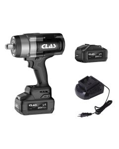 3/4" 2400Nm 20V borstlös skruvdragare + 2 x 8Ah batterier + lastare