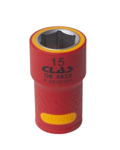 LLAVE DE VASO AISLADA 3/8" 15mm