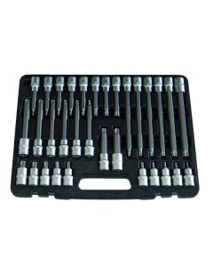 Torx-Steckschlüsseleinsatz-Set 1/2" (32-teilig)