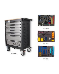 PAINTLESS DENT REMOVAL 7 DRAWERS ROLLER CABINET 87 PIECES