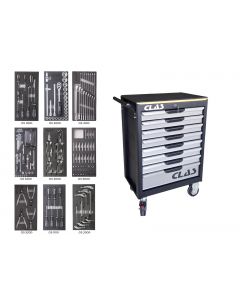 8 DRAWERS + 172 TOOL ROLLER CABINET