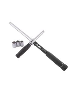 Llave dinamométrica en cruz 1/2" 70-170Nm 490mm + 3 vasos