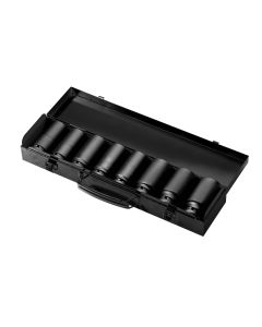 Coffret douilles choc 6 pans longues 26-38mm 3/4" (8pcs)