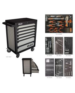 7-DRAWER ROLLER CABINET + 169 TOOLS