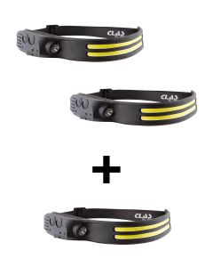 Dubbel huvudlampa förpackning 2 + 1 gratis