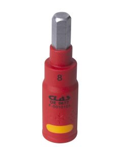Isolierter Steckschlüssel 1/4" H8