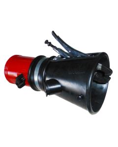 FUNNEL CLAMP + CLOSING FLAP  Ø100mm