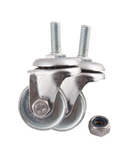 PAIR OF PIVOTING WHEELS Ø40x16mm