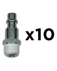 10 IRP-bultar 1/4" MALE TRÅD 6mm PASSAGE