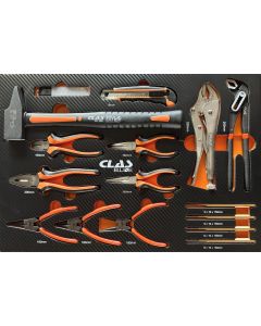 PLIERS AND HAMMER INSERT (16PCS)