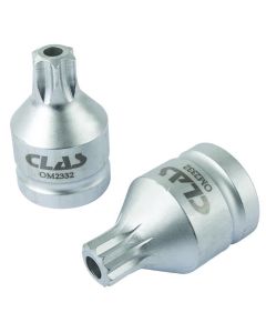 COFFRET DOUILLES EMBOUTS PL 3/4" XZN 6-18 TORX T70-T100 (6 PCS)